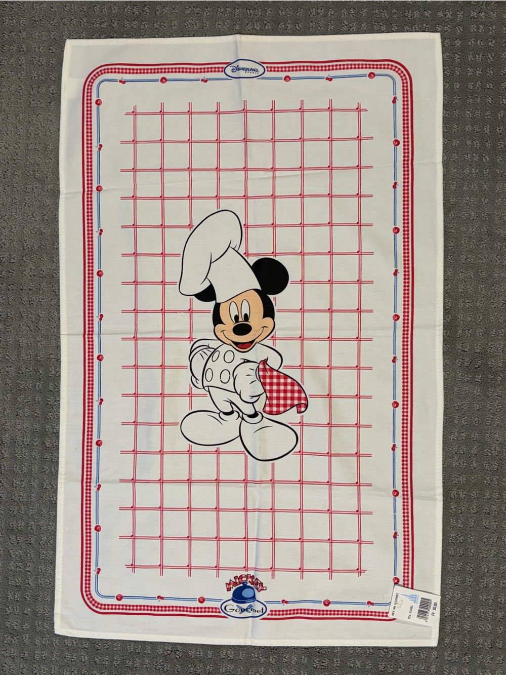 NWT Disneyland Paris Mickey Mouse Gourmet Tea Towel
